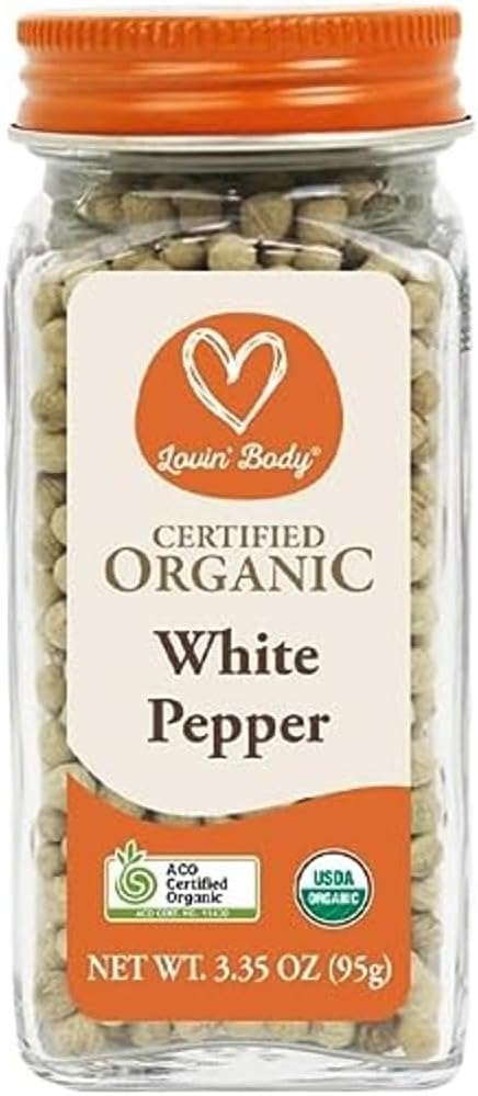 Organic white pepper