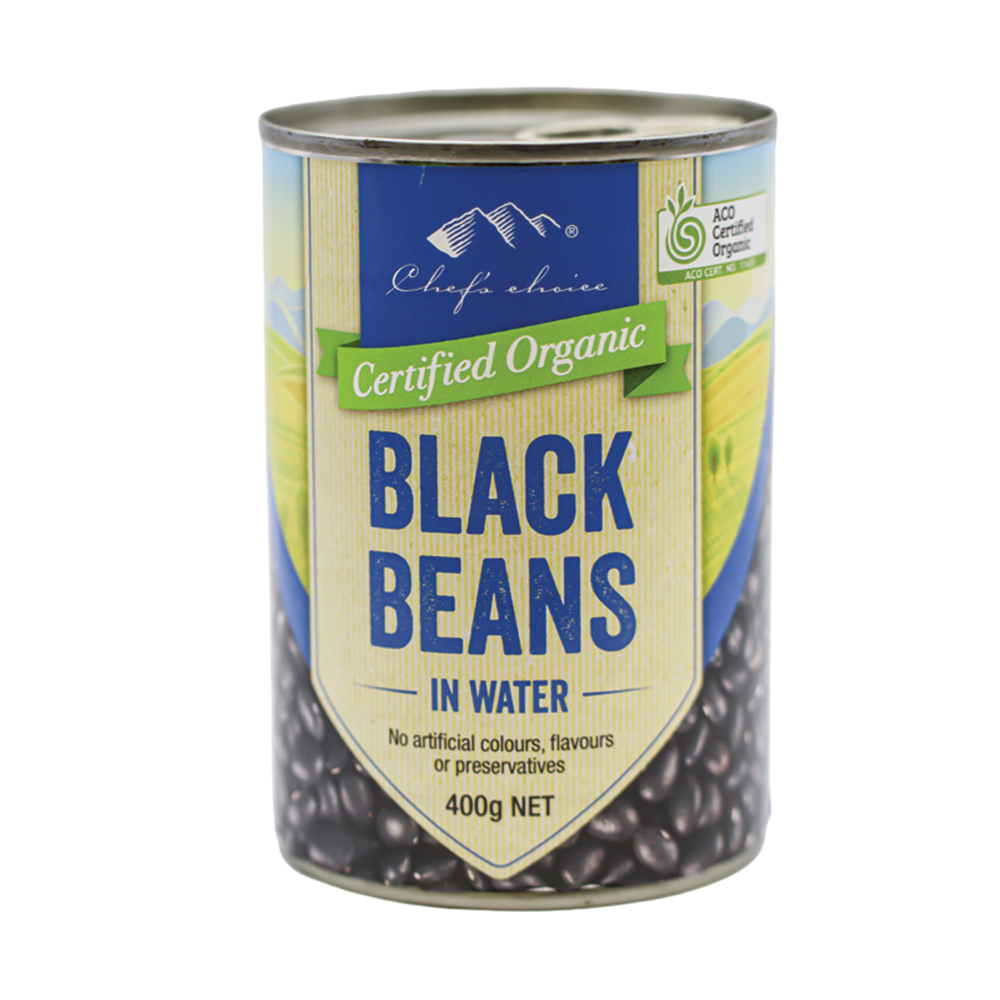 Organic beans in water