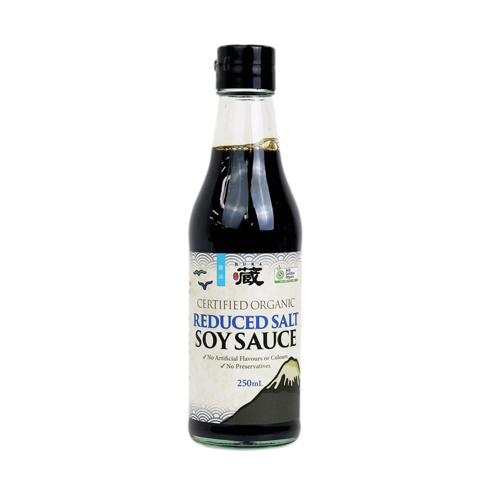 Organic salt reduced soy sauce