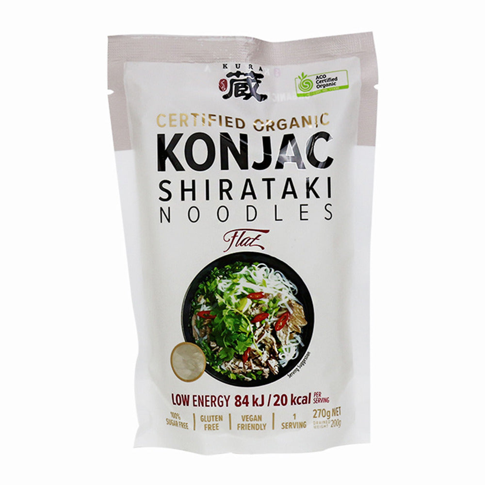 Kura organic konjac fettuccine