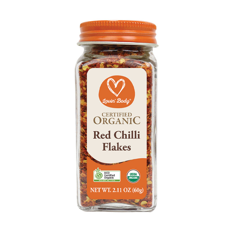 Organic red chilli flakes