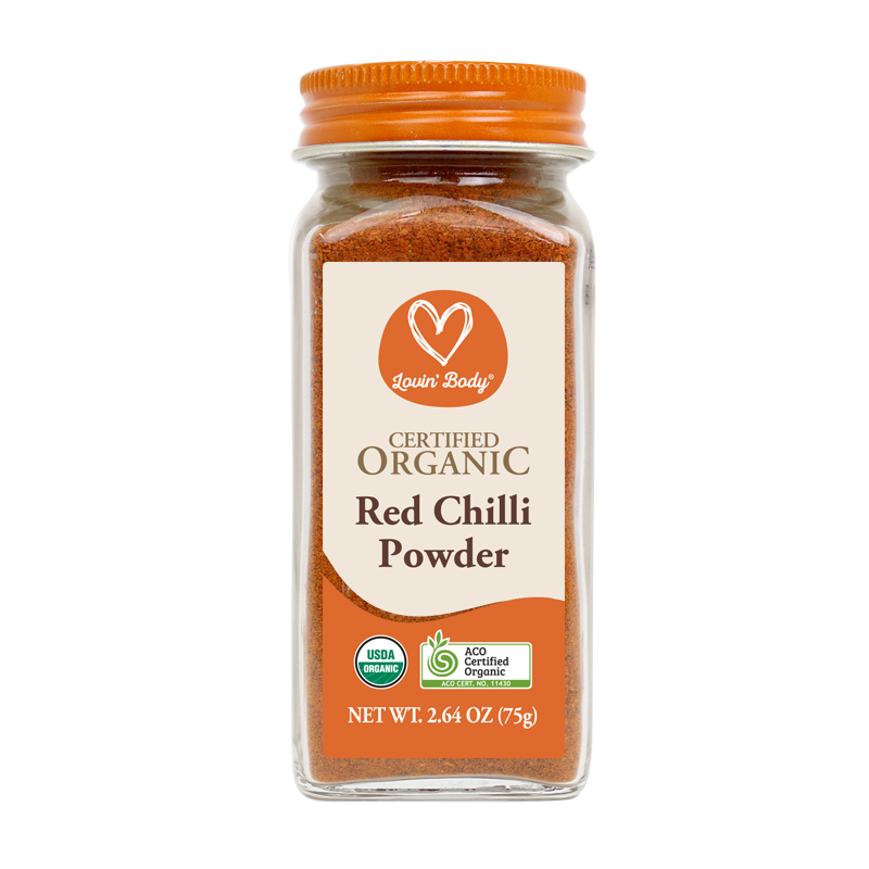 Organic red chilli powder