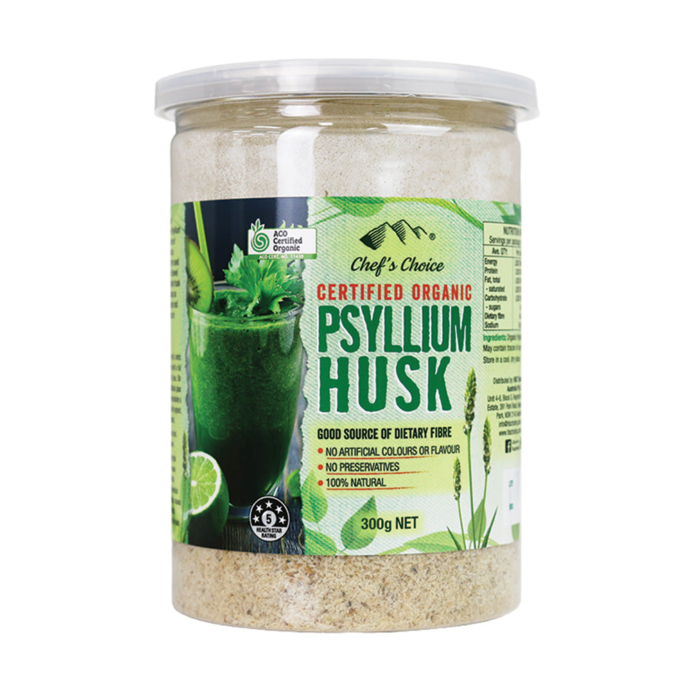 Organic psyllium husk fibre
