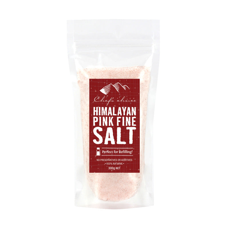 Pink fine Himalayan salt 300g pouch