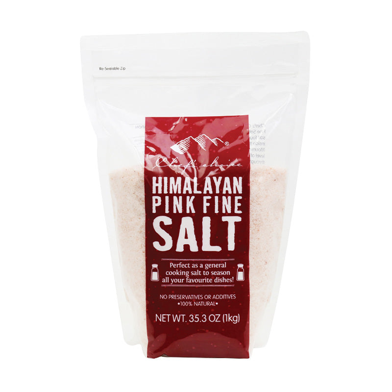 Pink fine Himalayan salt standing pouch