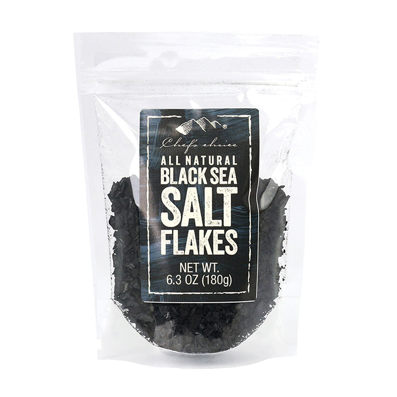 Black salt flakes premium sea salt