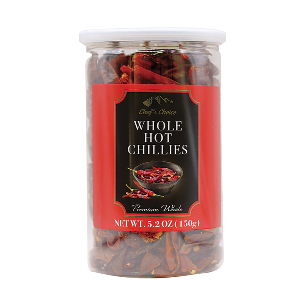 Whole long hot chillies
