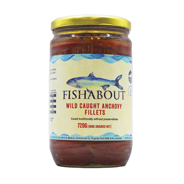 Fishabout anchovy fillets in oil 720g