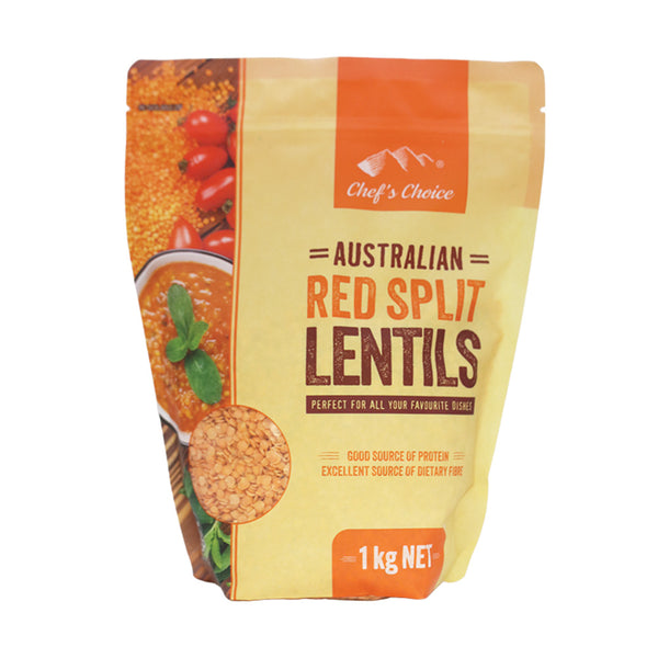 All natural red lentils splits