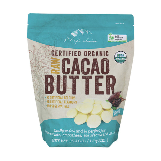 1kg Organic Cacao Butter Buttons