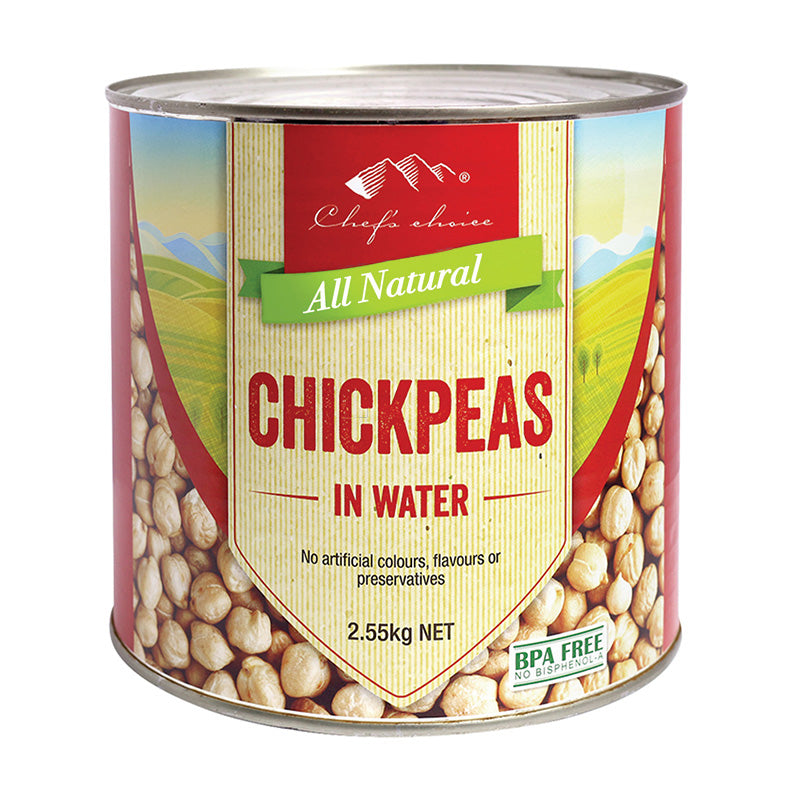 All natural chickpeas in water