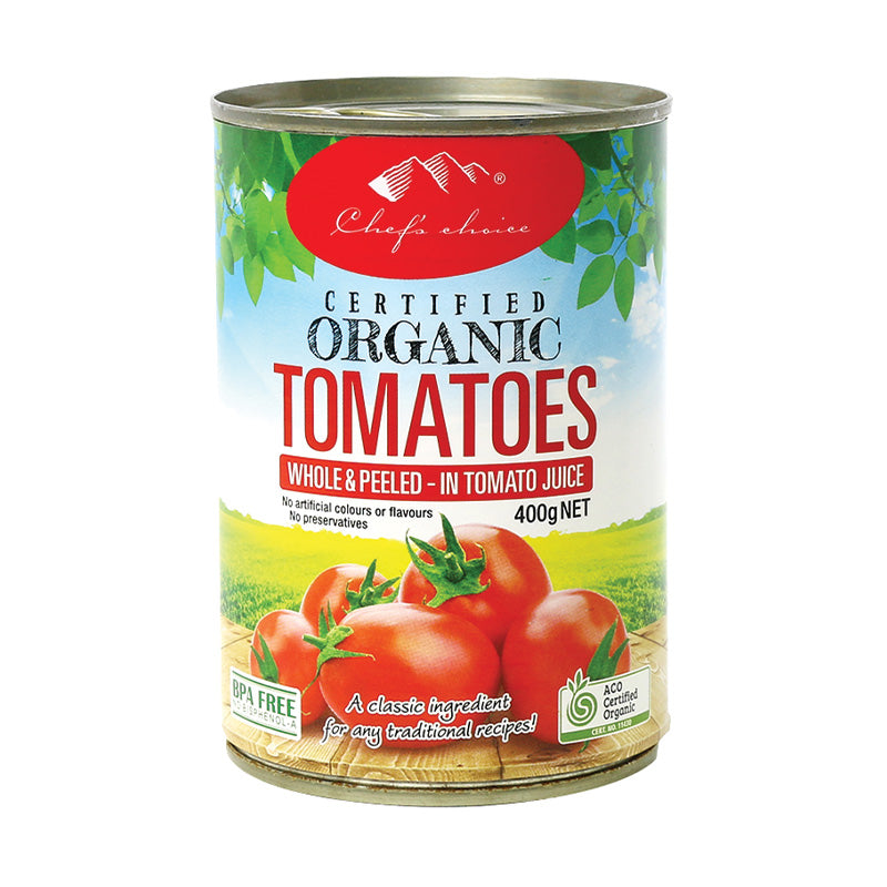 Organic whole peeled tomatoes