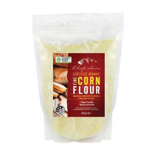 Chef’s Choice Organic Fine Corn Flour - 500g