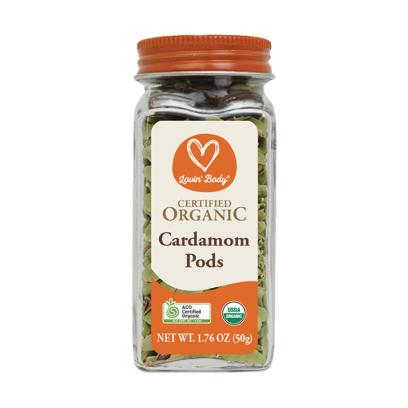Organic cardamom pods