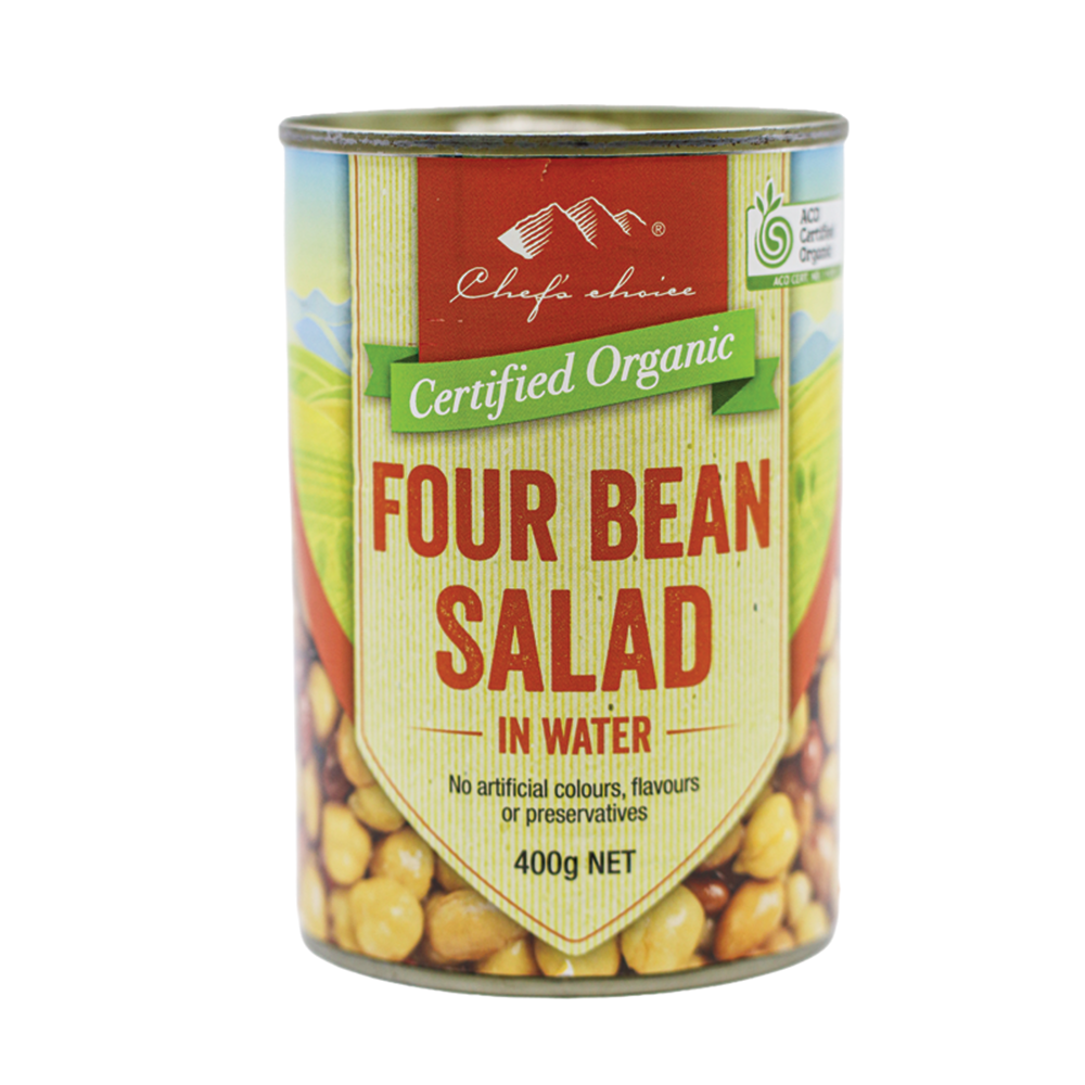 Organic 4 bean salad in water