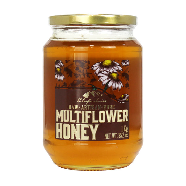 Multi-flower honey in jar premium