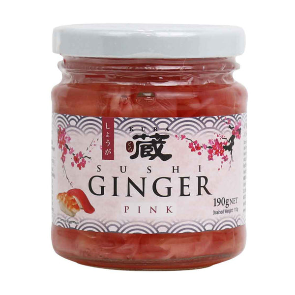Pickled ginger pink sushi