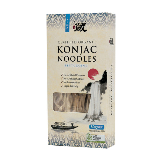 Kura organic konjac noodles fettuccine