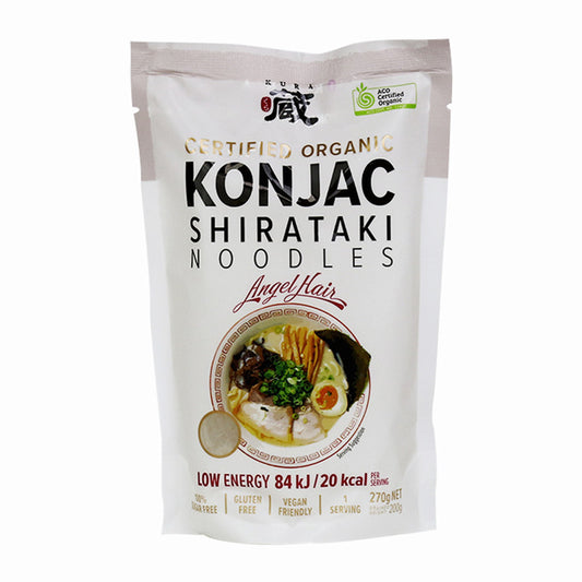 Kura organic konjac angel hair noodles