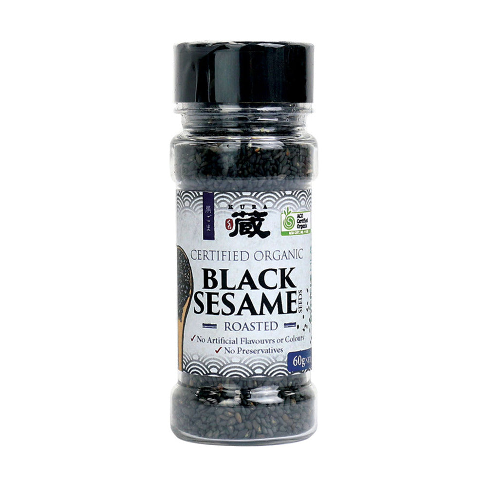 Organic roasted black sesame seeds