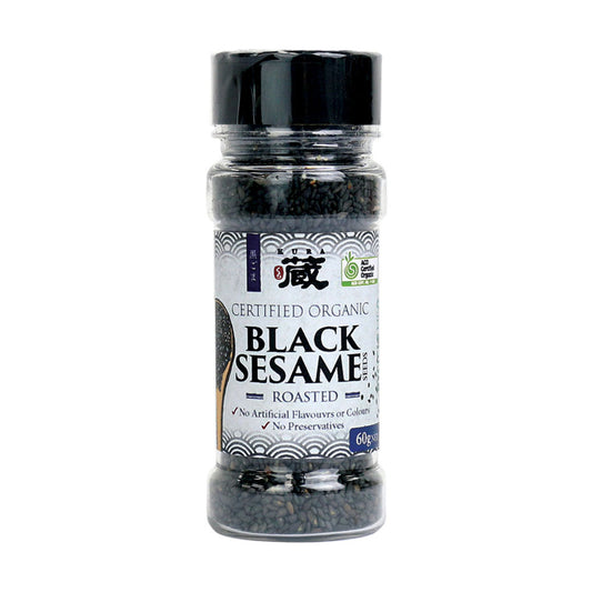 Organic roasted black sesame seeds