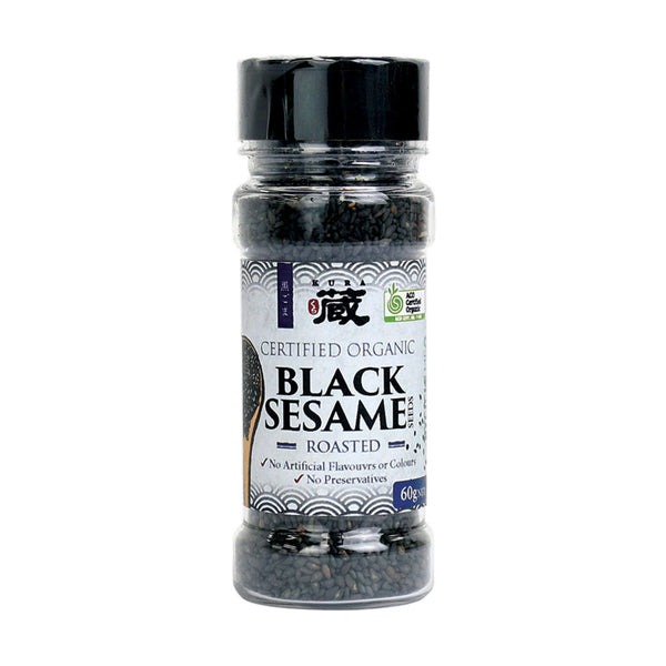 Organic roasted black sesame seeds