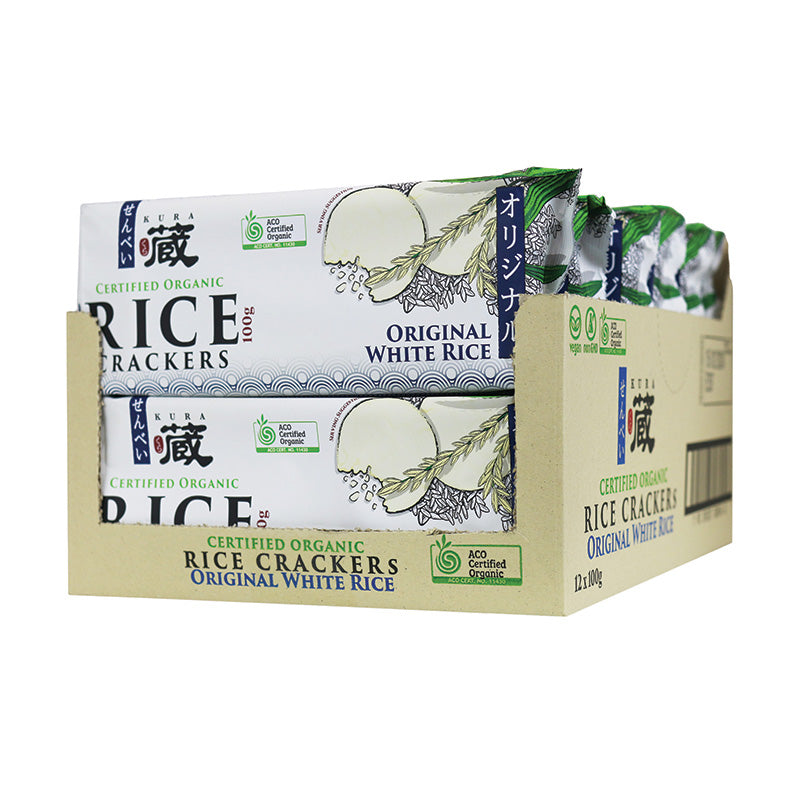 Kura organic rice crackers