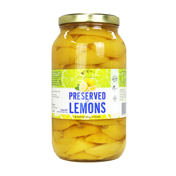 Chef’s Choice Preserved Lemon (2.5kg drained weight) New Glass Jar - 3.2kg