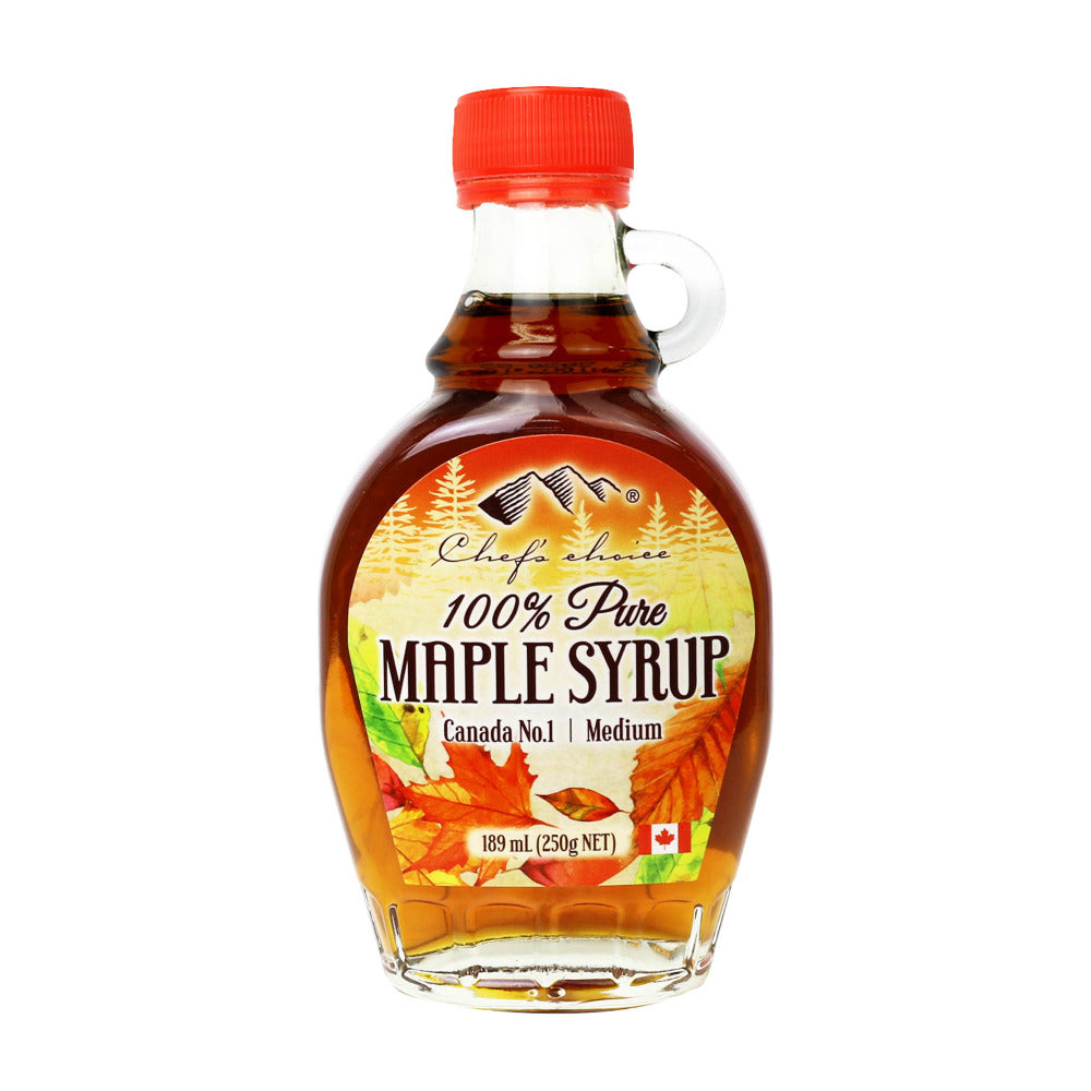 Pure maple syrup glass bottle