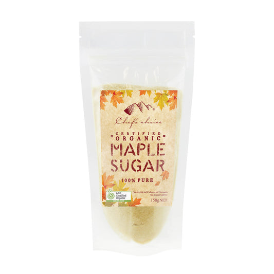 Organic maple sugar natural sweetener