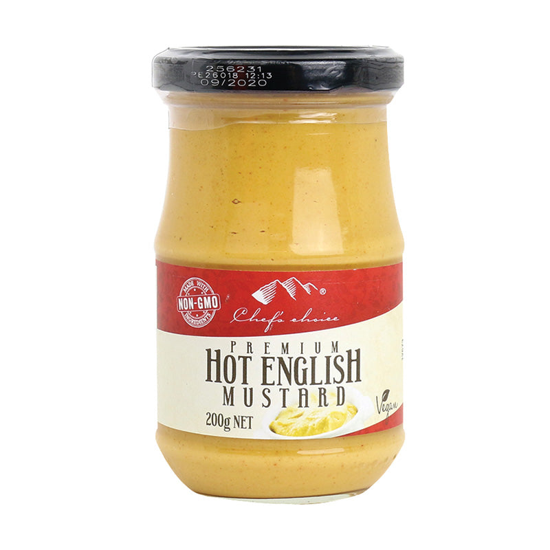 Hot English mustard 200g jar
