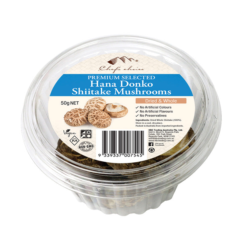 Whole shiitake mushroom hana donko dried