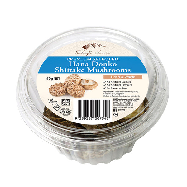 Whole shiitake mushroom hana donko dried