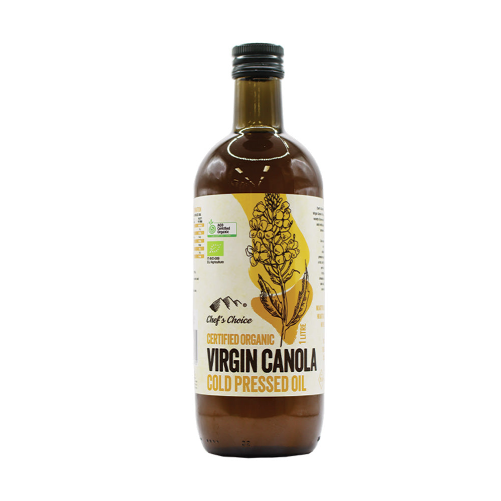 Organic virgin canola oil 1L cold-pressed