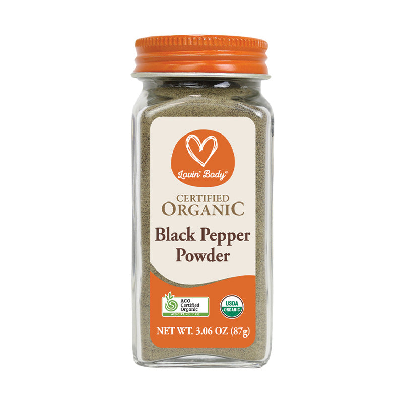 Organic black pepper powder