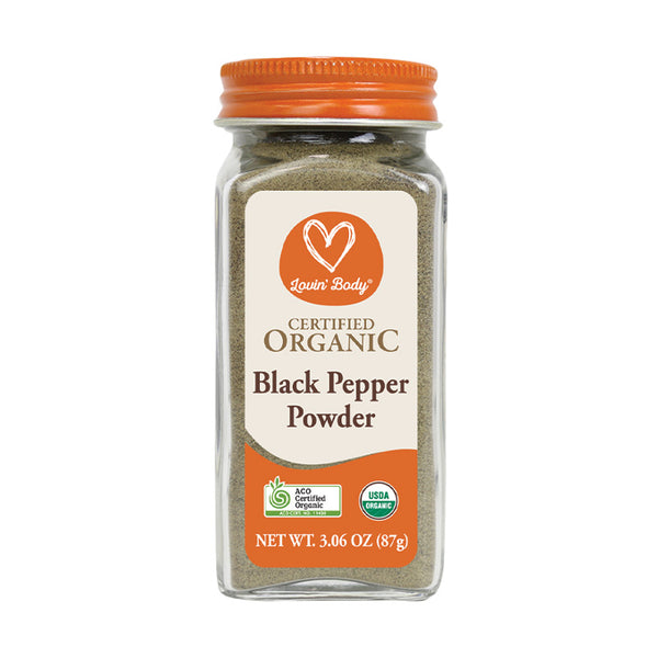 Organic black pepper powder