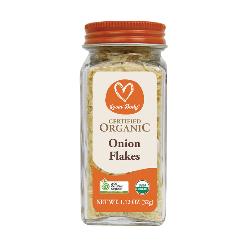 Organic onion flakes