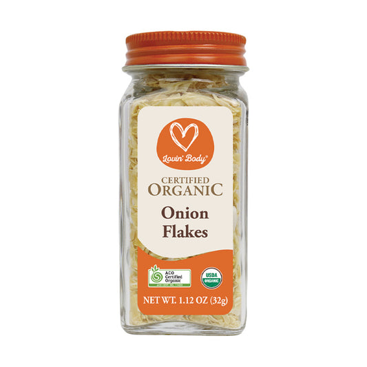 Organic onion flakes