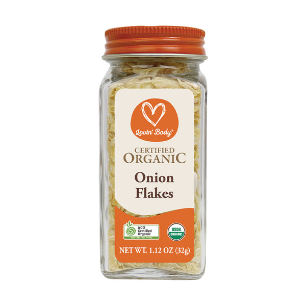 Organic onion flakes