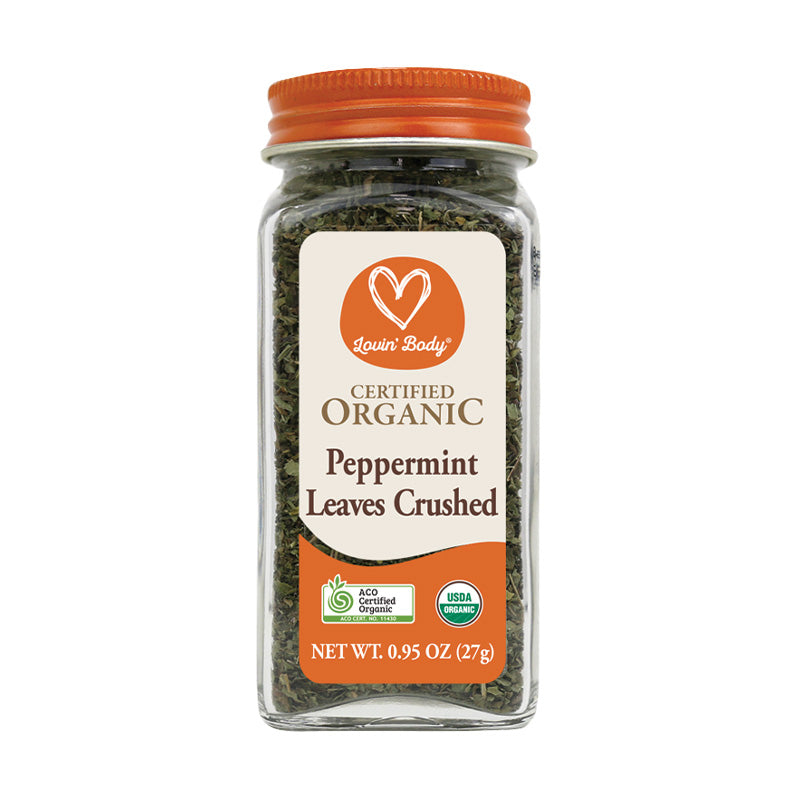 Organic peppermint leaves
