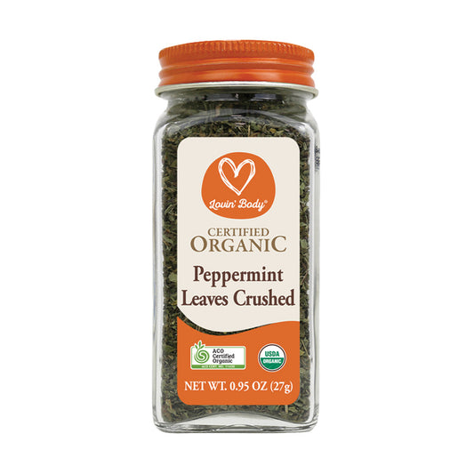 Organic peppermint leaves