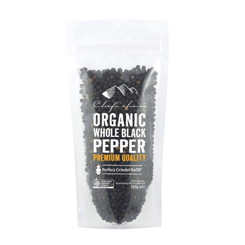 Organic black pepper pouch premium quality