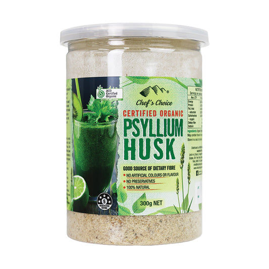 Organic psyllium husk fibre