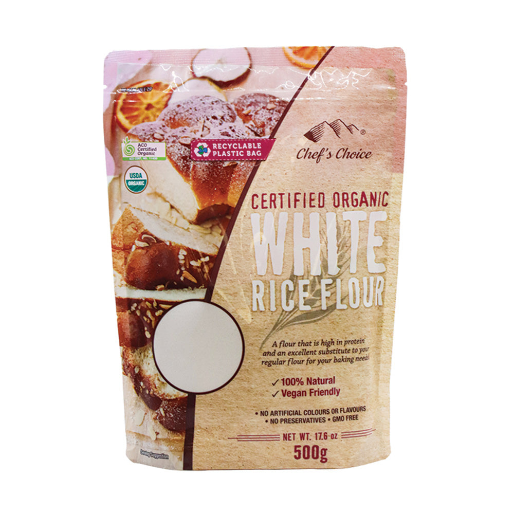 Organic white rice flour premium