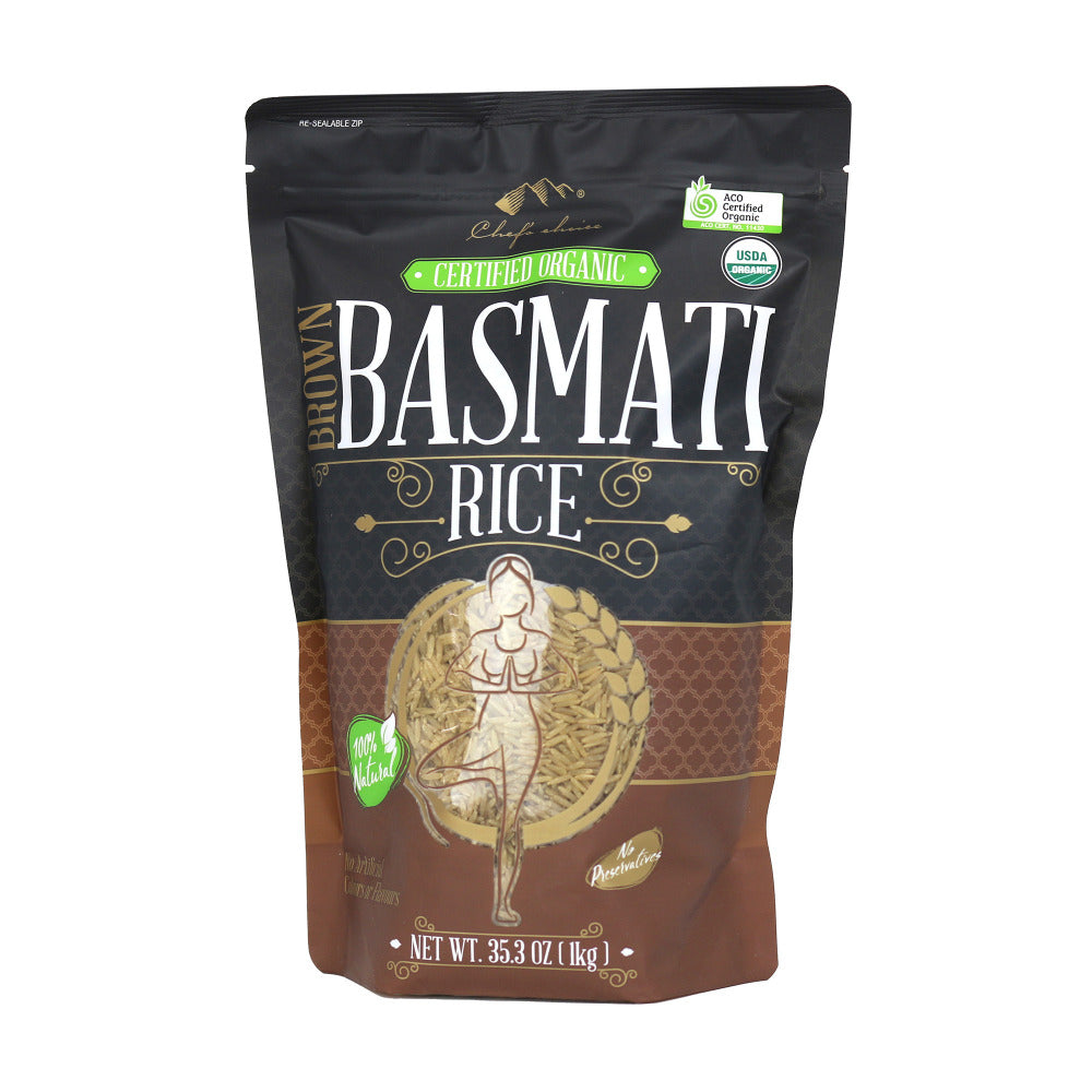Organic brown basmati rice