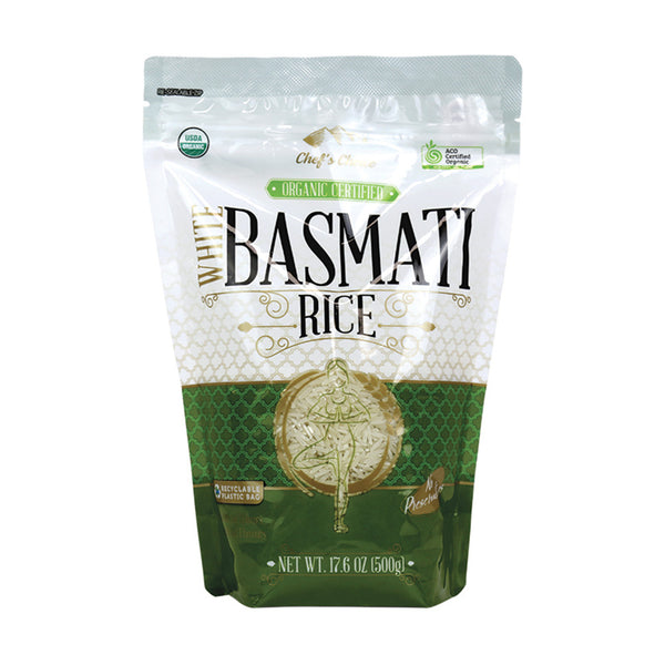Organic basmati rice grains
