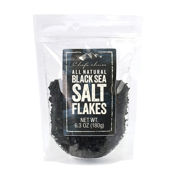 Black salt flakes premium sea salt