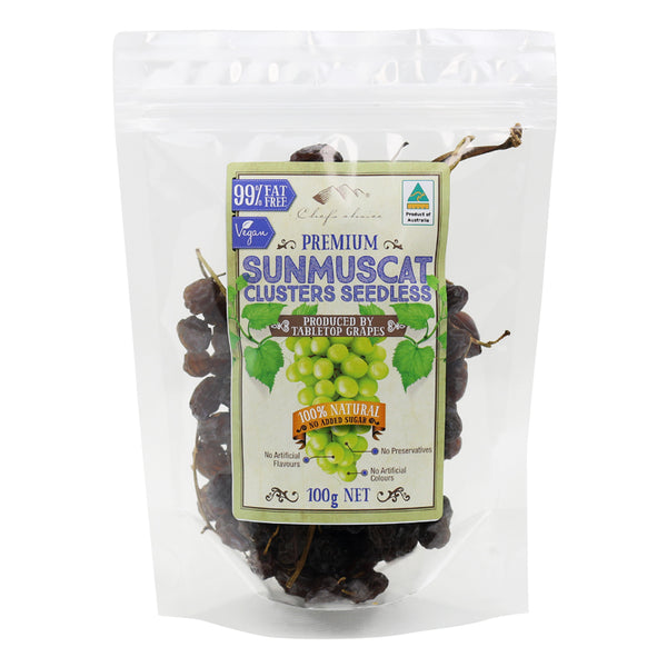 Sunmuscat clusters seedless 100g dried grapes