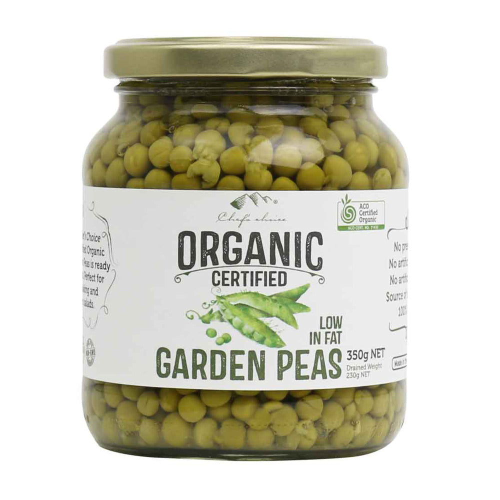Organic garden peas fermented vegetables