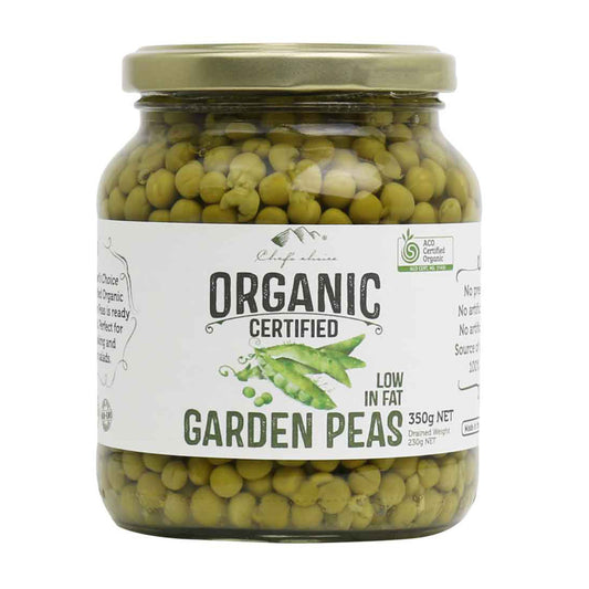 Organic garden peas fermented vegetables